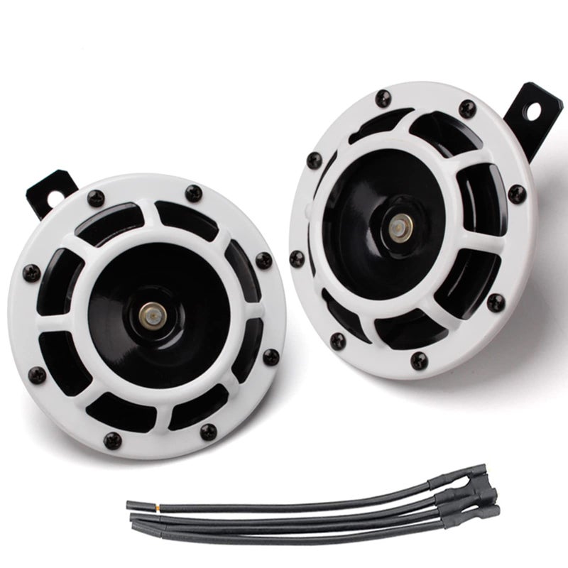 12v Twin Horn Super Tone Car horn for Trucks impreza wrx Electric Snails for Cars Motorcycles Subaru Alternative Electronic Parts for Cars Trains White