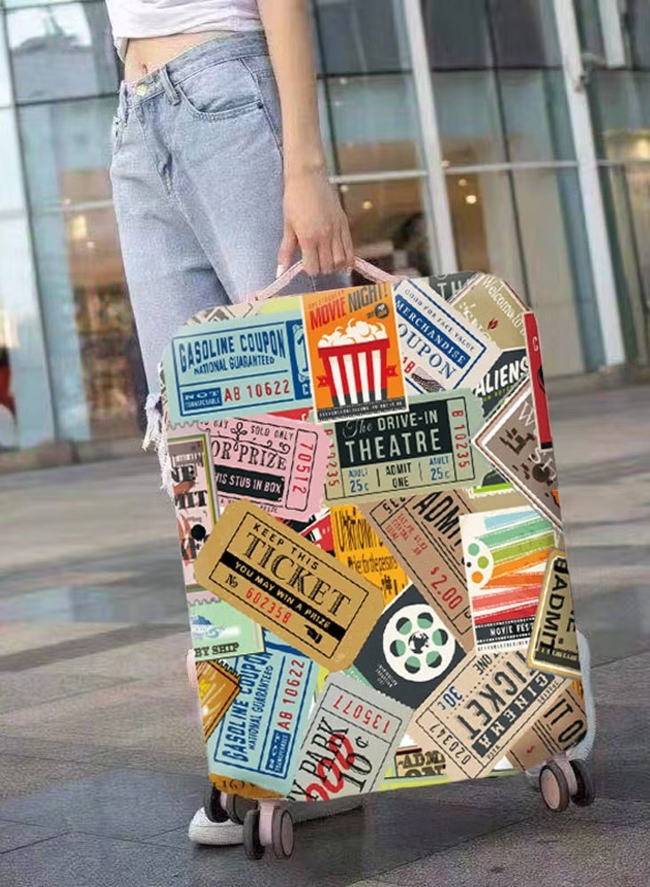 Arabest Premium Stretch Luggage Cover for 26-28 inch Suitcase - Washable Spandex Protector with Anti-Slip Bottom, Full Zipper Closure (Large) - Image 2