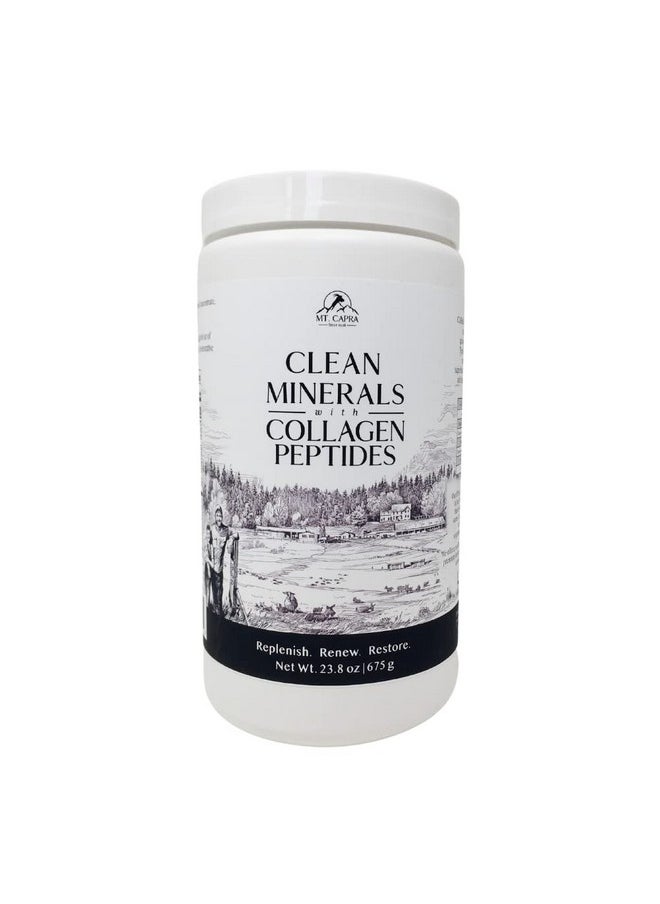 MT. CAPRA SINCE 1928 - Clean Minerals With Collagen Peptides ; Delicious Whole Food Minerals From Goat Milk Whey And Grass Fed Type I And Iii Collagen Peptides 10 G Protein Unflavored 675 G - Image 1