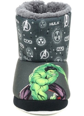 AVENGERS Friend 2pr Gray Children's Slipper House Boots  - Image 4