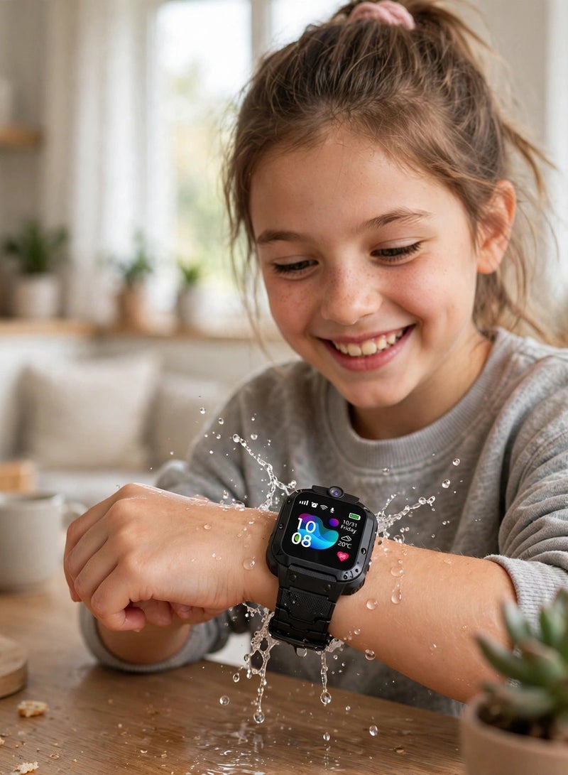 Nabi Kids Smartwatch for Boys & Girls Touchscreen Camera Games Music Player Alarm Clock Educational Gift Children 4-12 Years Black - Image 2