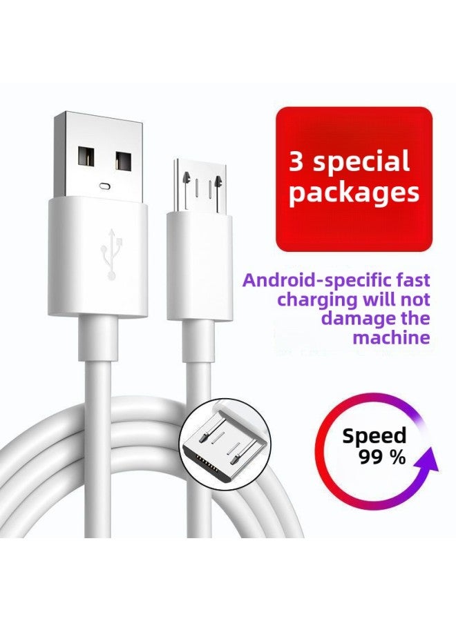 Android Data Line Mobile Phone Fast Charging Usb For Huawei Glory Imagine Vivo Small/red Rice OPPO Charger Line-Color:3-wire Thickened Pure Copper Wire 99% Speed Increase_super Short 0.25m Tc Wire Travel Portable Special  - Image 3