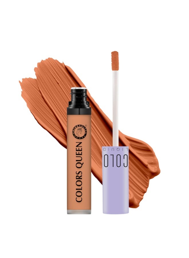 COLORS QUEEN Conceal & Reveal Liquid Concealer – 13 Orange Corrector, 6g | Lightweight, Long Lasting & Easily Blendable with Matte Finish | Waterproof Liquid Concealer for Women with Jojoba Seed Oil - Image 1