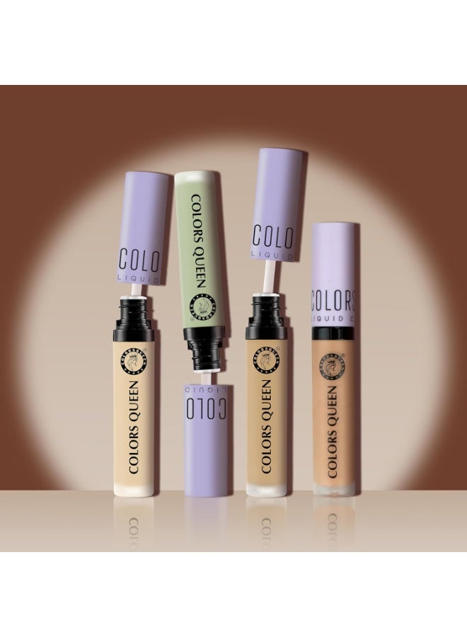 COLORS QUEEN Conceal & Reveal Liquid Concealer – 13 Orange Corrector, 6g | Lightweight, Long Lasting & Easily Blendable with Matte Finish | Waterproof Liquid Concealer for Women with Jojoba Seed Oil - Image 5