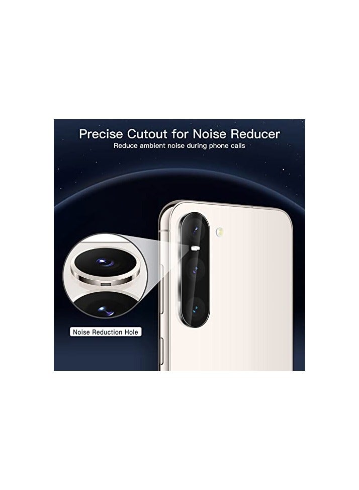 جي تيك واقي شاشة للخصوصية من JETech لهاتف Samsung Galaxy S23 5G مقاس 6.1 بوصة مع واقي عدسة الكاميرا، طبقة زجاجية مقسى مضادة للتجسس، متوافق مع معرف بصمة الإصبع، عبوتان لكل منهما - Image 2