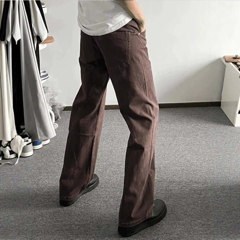 Unisex Classic Denim Jeans Loose Fit Daily Outdoor Wear - Image 4