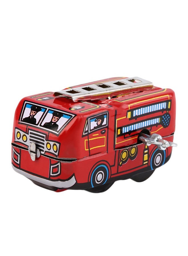 NIBEMINENT Retro Classic Firefighter Fire Engine Truck Clockwork Wind Up Tin Toys