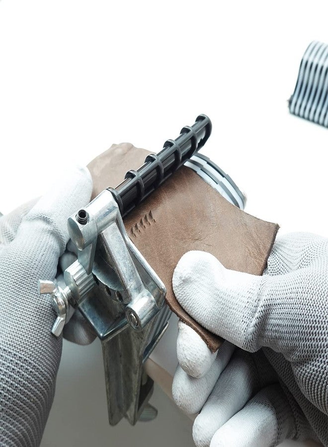 BESTNULE قاطعة أربطة جلدية من BESTNULE لسطح الطاولة، مناسبة لتضفير الأحزمة والشرائط والأربطة (تأتي مع 5 شفرات) - Image 3