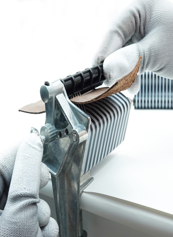 BESTNULE قاطعة أربطة جلدية من BESTNULE لسطح الطاولة، مناسبة لتضفير الأحزمة والشرائط والأربطة (تأتي مع 5 شفرات) - Image 4