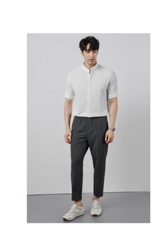 KARESINO Temperament Casual Ice Silk Short Sleeved Shirt  - Image 5