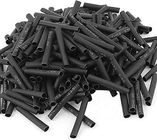 LYLGO LYLGO Wire Wrap Sleeve 3 mm Dia 30 mm Long Heat Shrink Tubing 200Pcs Black  - Image 1