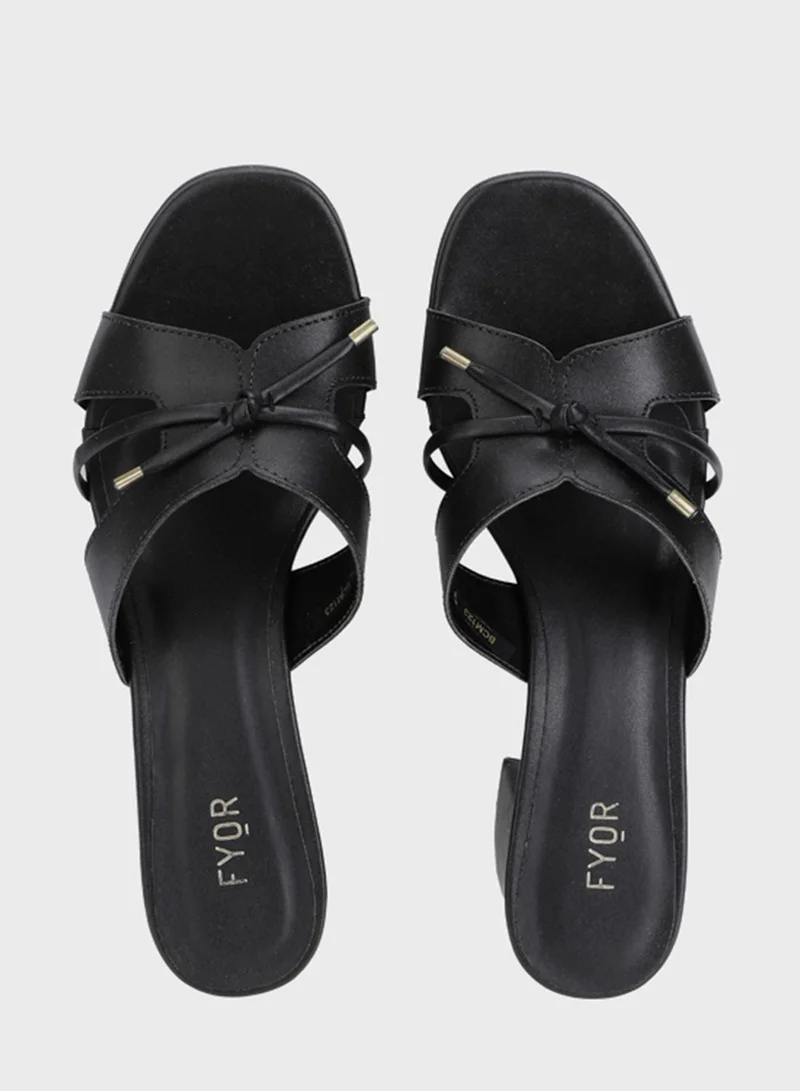 FYOR Block Mid Heel Sandals
