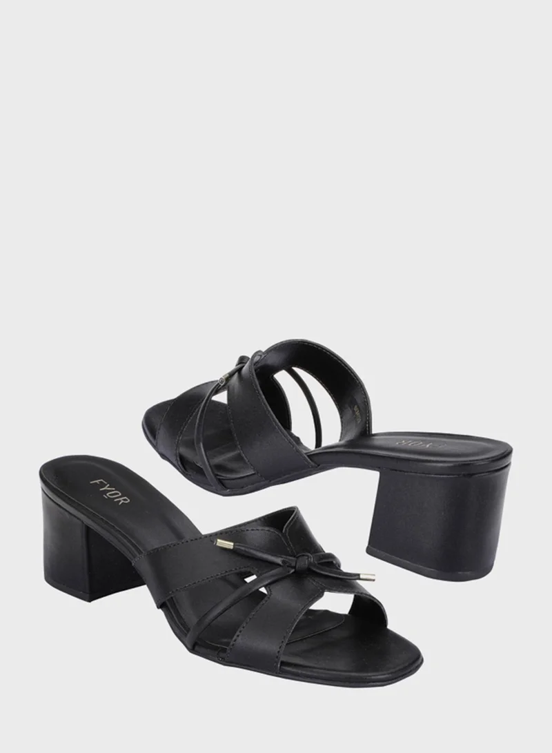 FYOR Block Mid Heel Sandals