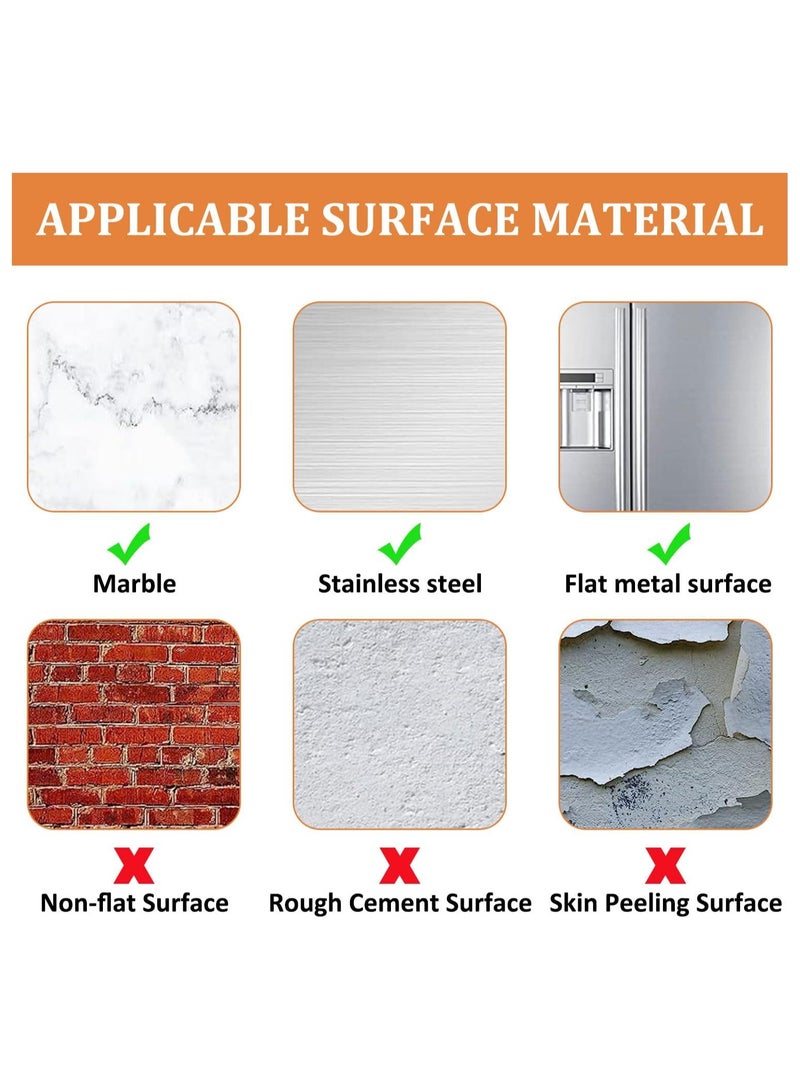 TPGP 2 Pcs Self Adhesive Acrylic Mirror HD Non Glass Sticky Mirror Large Plastic Frameless Mirror 2.51mm Thickened Acrylic Mirror Tiles Unbreakable Mirror Square Wall Adhesive Mirror for Home,Decor - Image 3
