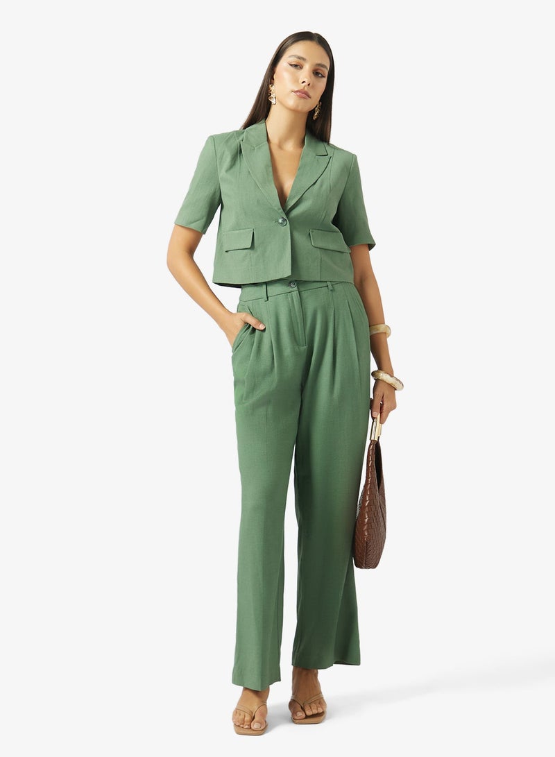 VERO MODA Casual High Waist Wide Leg Trousers - Image 1