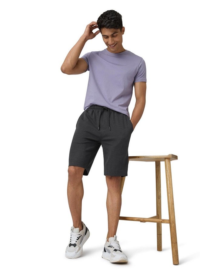 XYXX XYXX Men Cotton Rich Shorts, Regular Fit, Solid, Pack of 1, XYSHT11M, Graphite Grey, M  - Image 3