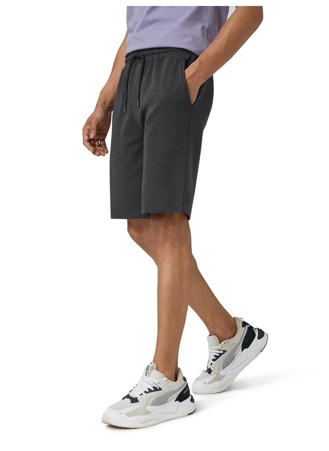 XYXX XYXX Men Cotton Rich Shorts, Regular Fit, Solid, Pack of 1, XYSHT11M, Graphite Grey, M  - Image 4