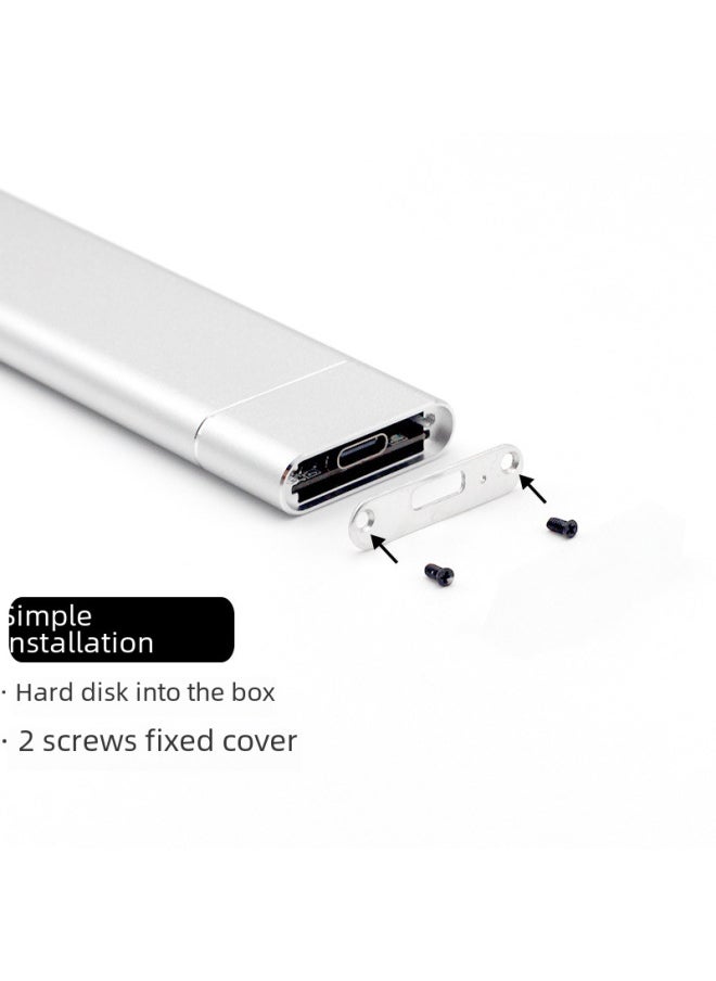 Generic M.2 Ngff3.1 Protocol Type-c Mobile Hard Drive Box Sata Ssd Solid State To Usb3.1 Digital Computer/mobile Hard Drive Box-Color:NGFF-3.1 Red  - Image 3