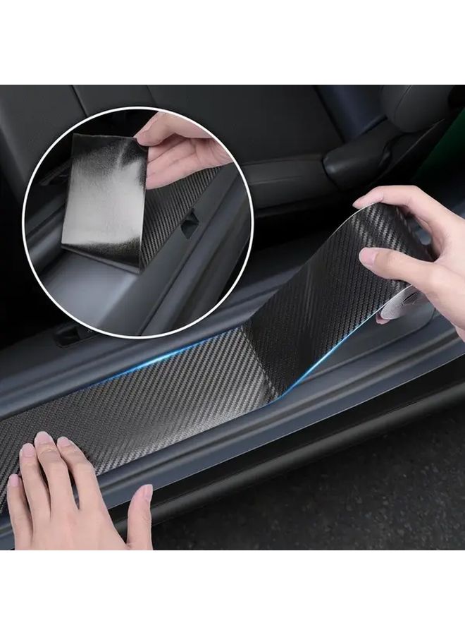 Carbon Fiber Vinyl Wrap Tape 5cm x 3m Roll For Car Trim Scratch Protection DIY - Image 2