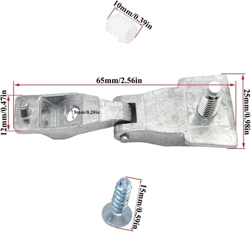 DEMULAX Outer Door Handle Hinge Repair Kit for Fiat 500 - Image 2