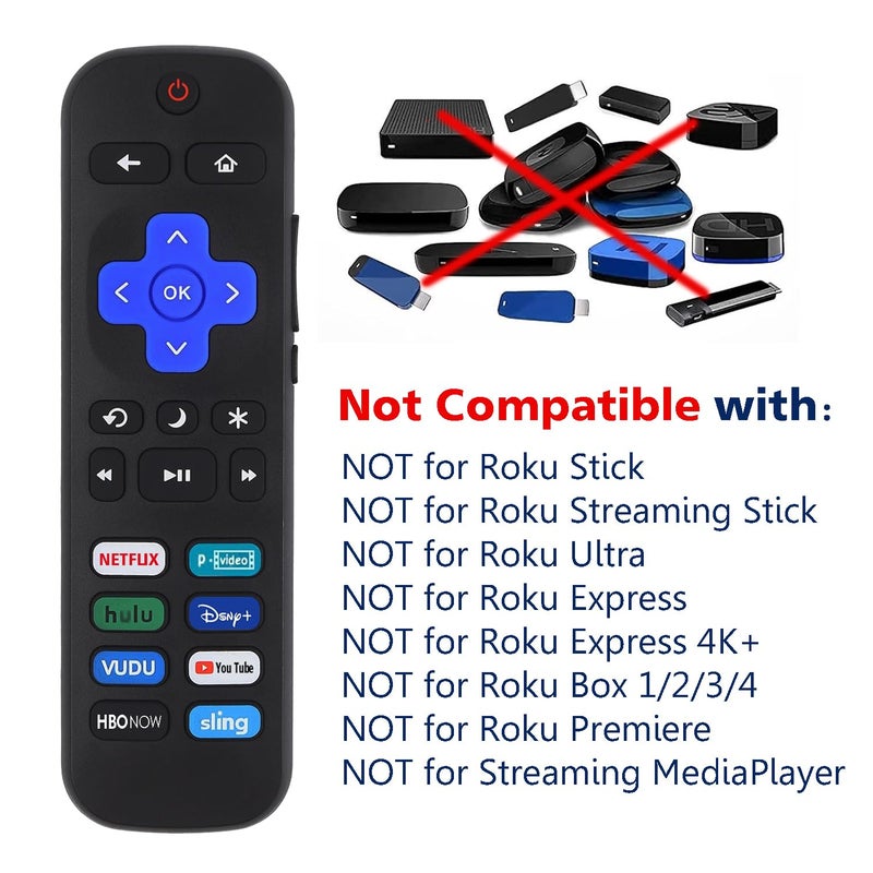 LOTEKOO Universal Remote Control for Roku TV, Replacement for TCL/Onn/Hisense/Philips/Sharp/Insignia, etc R0KU TVs (Not for RokuStick and Box) - Image 3