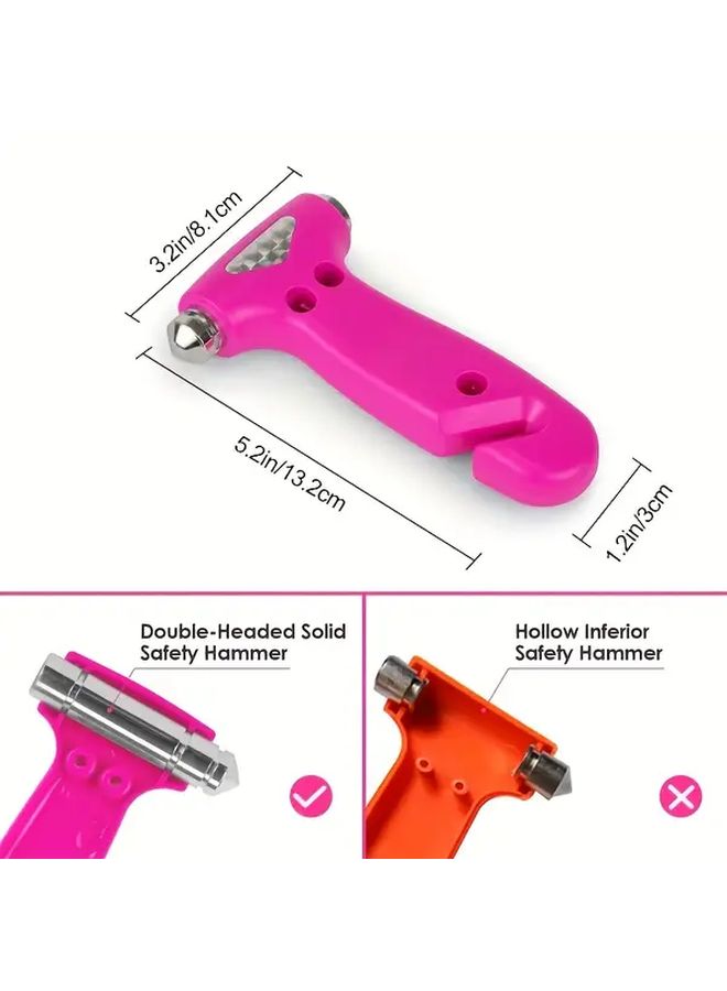 Blue Emergency Escape Tool Car Safety Hammer with Seatbelt Cutter Compact Rescue Mallet for Vehicle and Home - Image 3
