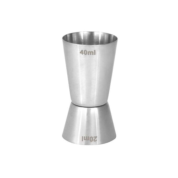 Steeple Stainless Steel Tall Peg Cocktail Jigger, Shot Glass, Double Side Drink Measuring Bar Tool (15-30ml, 20-40ml, 25-50ml, 30-60ml) - Tall Peg Shot Glass Set of 4 for Mocktails, and Bartending - Image 5