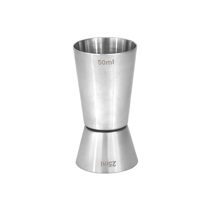 Steeple Stainless Steel Tall Peg Cocktail Jigger, Shot Glass, Double Side Drink Measuring Bar Tool (15-30ml, 20-40ml, 25-50ml, 30-60ml) - Tall Peg Shot Glass Set of 4 for Mocktails, and Bartending - Image 4