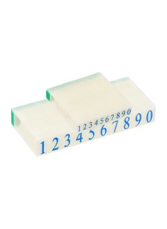 Detachable Number Stamps, 2 Set Numeral 0-9 Number Stamp Combination Set Number Stamper Initial Stamp Font Size 4X2.5Mm & 9X6Mm For Card Tag Scrapbook Craft Making Teaching