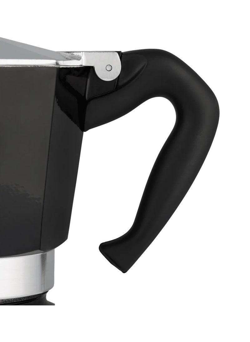 BIALeTTI - Moka Express Stove Top Espresso Maker, Makes Real Italian Coffee, Moka Pot 3 Cups, Black - Image 1