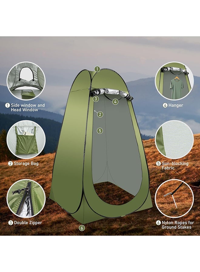 RollsTimi  Outdoor Tent Changing Clothes Tent Camping Multi Use Pop Up Room Tent,Green - Image 3
