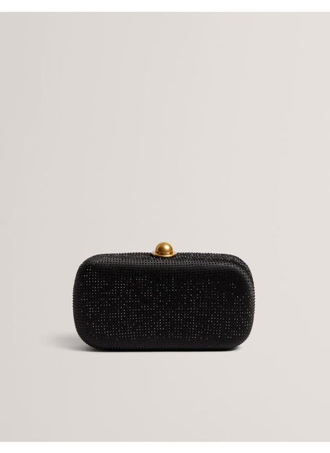 Cryzela Crystal Embellished Hard Clutch