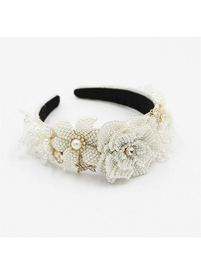 QTMY Pearl Crystal Headbands For Womenhair Hoop Accessories Headwear Jewelry559 - Image 2