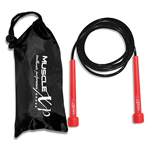 MuscleXP Skipping Rope (Jumping Rope) for Men, Women & Children, Tangle Free Jumping Rope for Kids (Orange/Black) - Image 1