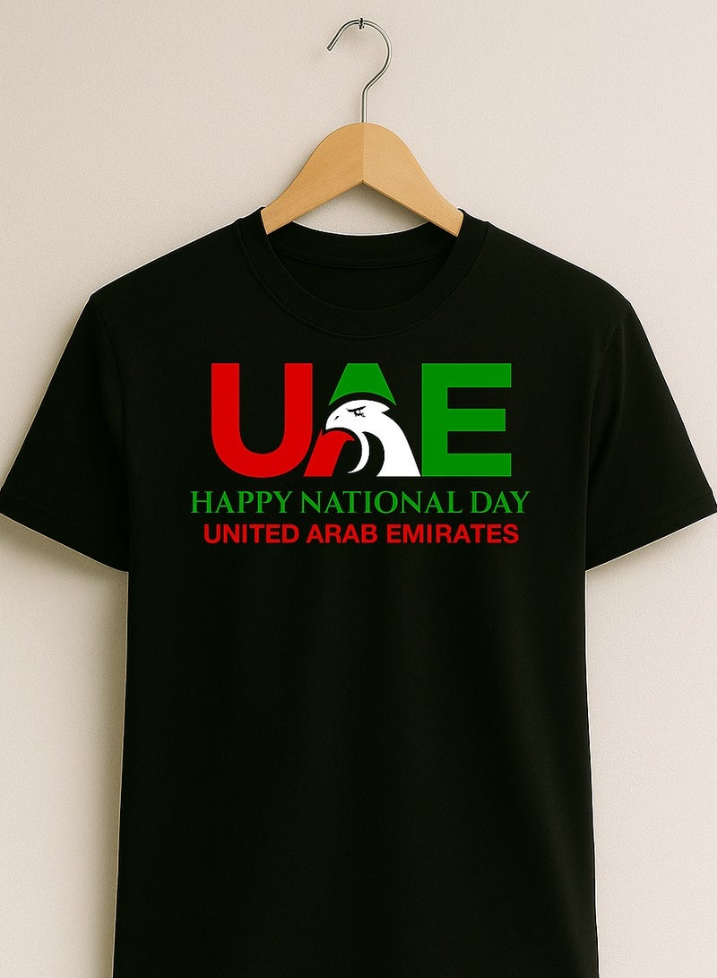 UAE Falcon National Day T-Shirt – Bold Flag Design with Hawk  United Arab Emirates Pride Tee - Image 2