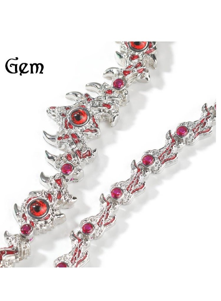 Gem Men's Diamond Inlaid Necklace  - Image 1