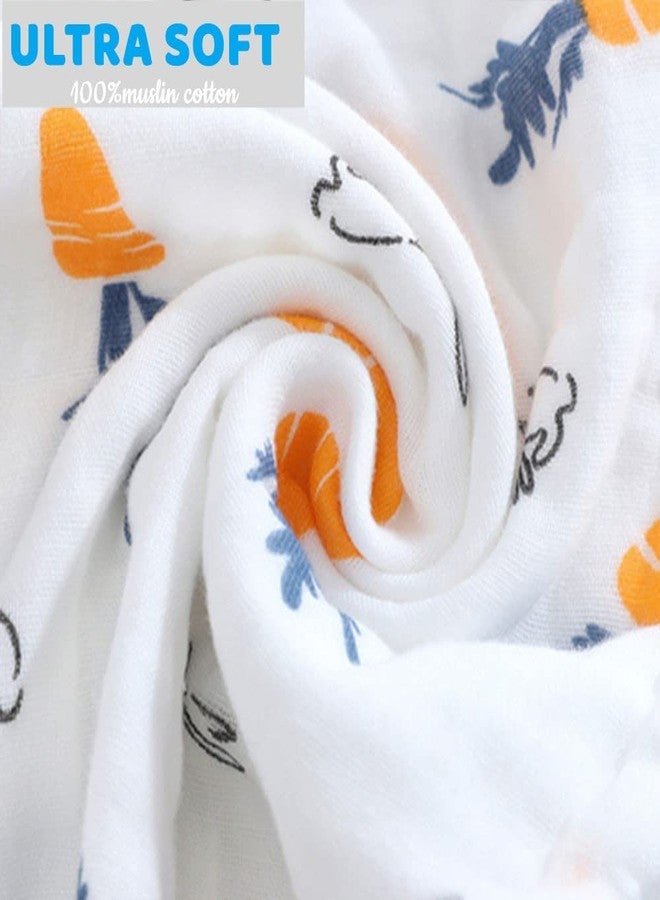 Hugh Ugoli Baby Burp Cloths Set - Large, 6-Layer, Ultra Absorbent 100% Cotton for Baby Spit-Up, Drool, and Messes - Soft, Gentle, Thoughtful New Born Baby Gifts (1, Multicolor-04) - Image 3