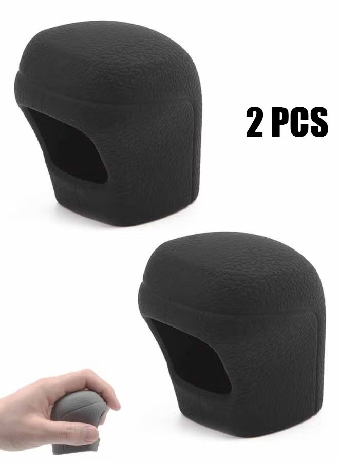 Ba Love 2 Pcs Car Gear Shift Knob Cover, Gear Shift Knob Cover Car Protect Accessories, Car Shift Protector Cover Protector, Silicone Automatic Gear Shift Knob Cover Universal for Most Cars - Image 1