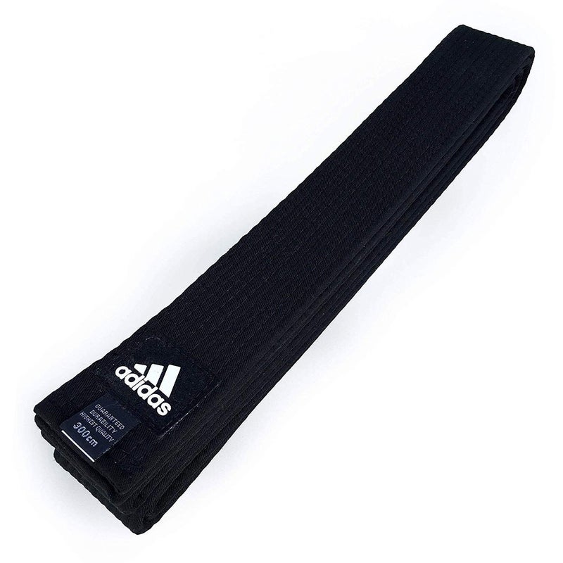 adidas Custom Embroidered Black Belt for Martial Arts - Taekwondo, Karate, Judo and Jiu Jitsu - Image 1