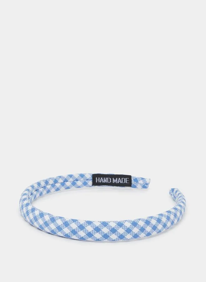 ستايلي Teen Girls Blue Checked Headband