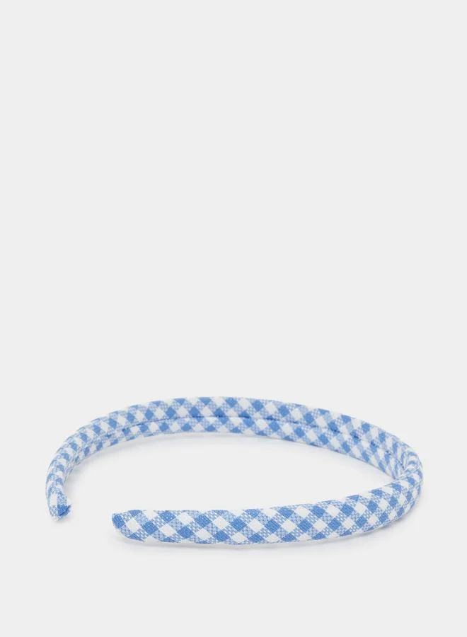 ستايلي Teen Girls Blue Checked Headband