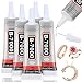 Jollidecor 5 PCS 15 ML B7000 Super Glue Transparent B7000 Glue Rhinestone Gems Glue Flexible Adhesive for Crafts Jewelry Making Fabric Phone Repair Nail Art Glass Shoes Charms - Image 2