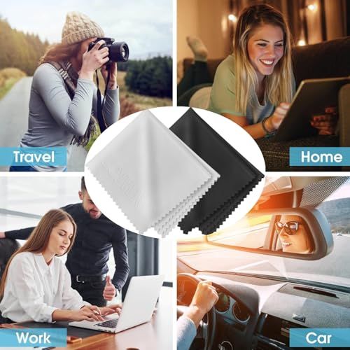 LOJWRY Eye Glass Clean Cloths 6*7in 6 Pcs, Individually Wrapped, High-Density, Ultra Soft, Scratch-Free Premium Microfiber Cleaning Cloth for Glasses, Camera Lens, Screen, Electronics, Tv, Eyeglass. - Image 4