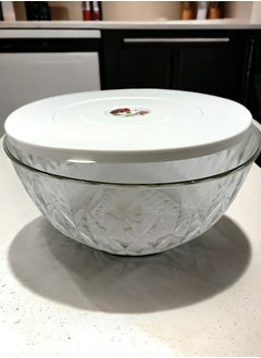 YOLO Round Large Plastic Serving Bowls with Lid for Baking Prep & Storing Food, Salad Bowl, Nesting Salad Bowl and  Great For Picnic Camping  - Image 2