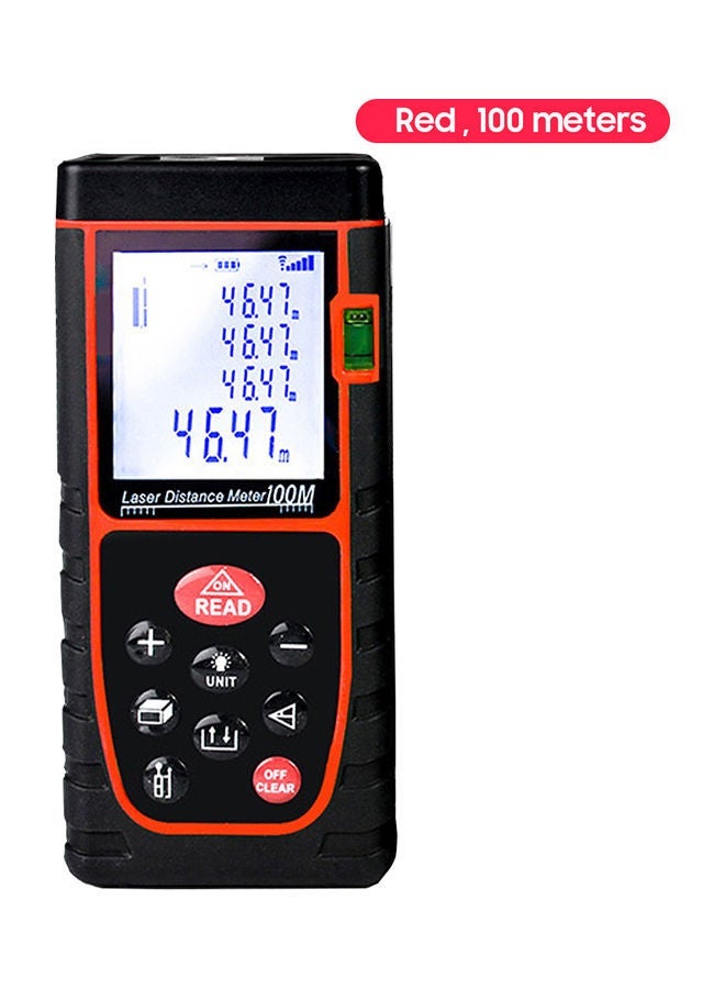 NIBEMINENT Handheld Digital Distance Meter Black/Red  - Image 1