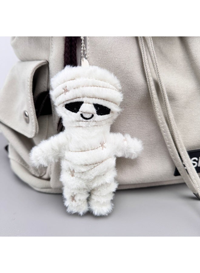 NIBEMINENT Halloween New Plush Mummy Toy Keychain