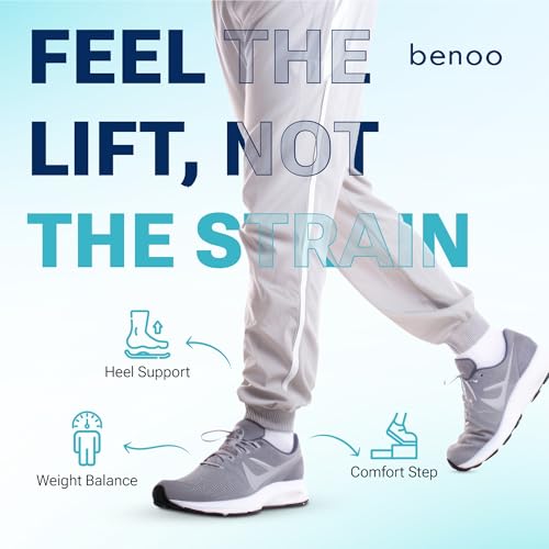 benoo Height Increase Insoles for Mens Shoes (1 to 3" Boost) Adjustable 3 Layer Height Booster Inserts to Make You Instantly Taller, Heel Lifts (Mens 7-9.5) - Image 4