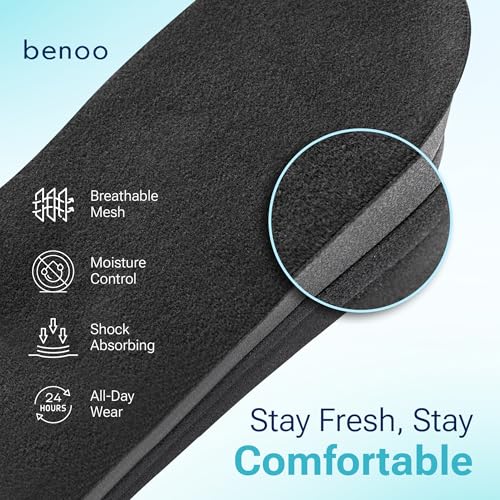 benoo Height Increase Insoles for Mens Shoes (1 to 3" Boost) Adjustable 3 Layer Height Booster Inserts to Make You Instantly Taller, Heel Lifts (Mens 7-9.5) - Image 5