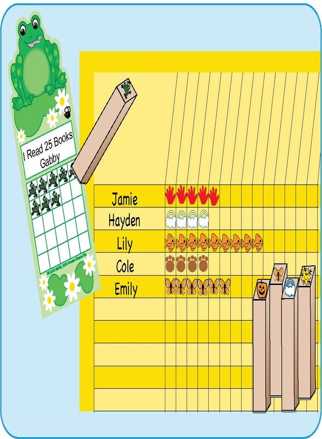 SHAPES ETC. Set of 12 Horizontal Incentive Charts Assorted Colors 28 in W X 22 in H Encouragement Positive Reinforcement Classroom Assignments Goal Tracking Chore Chart Responsibility USA Made - Image 3