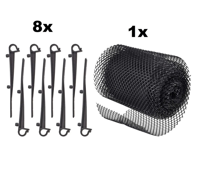 HI Gutter Guard Leaf Protection Mat 6 m Including Brackets Guttering Guard Brush Leaf Guard Leaf Protection Guard  - Image 2